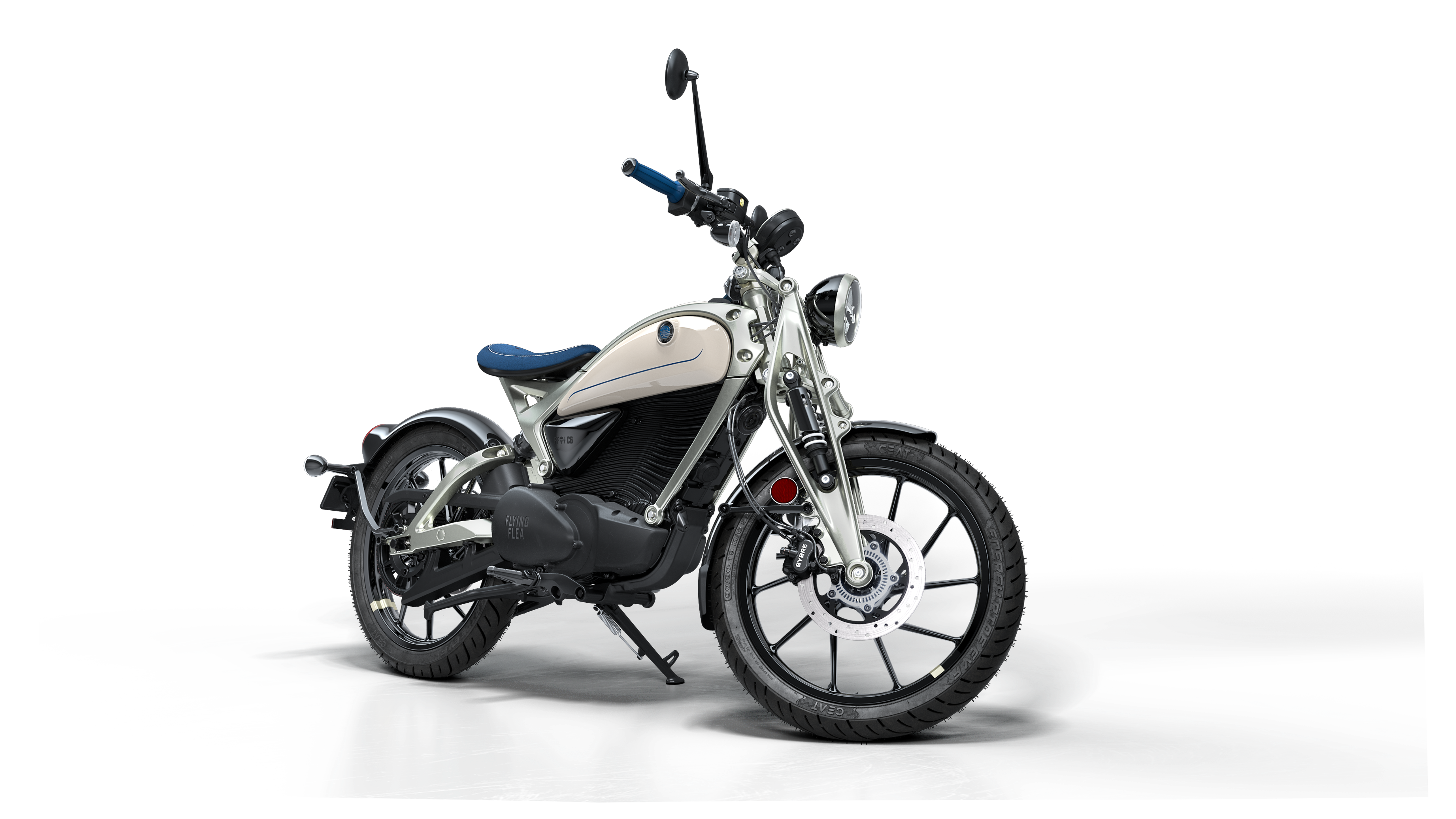 Royal Enfield introduces a fresh Parachute White shade for its beloved Flying Flea model.
