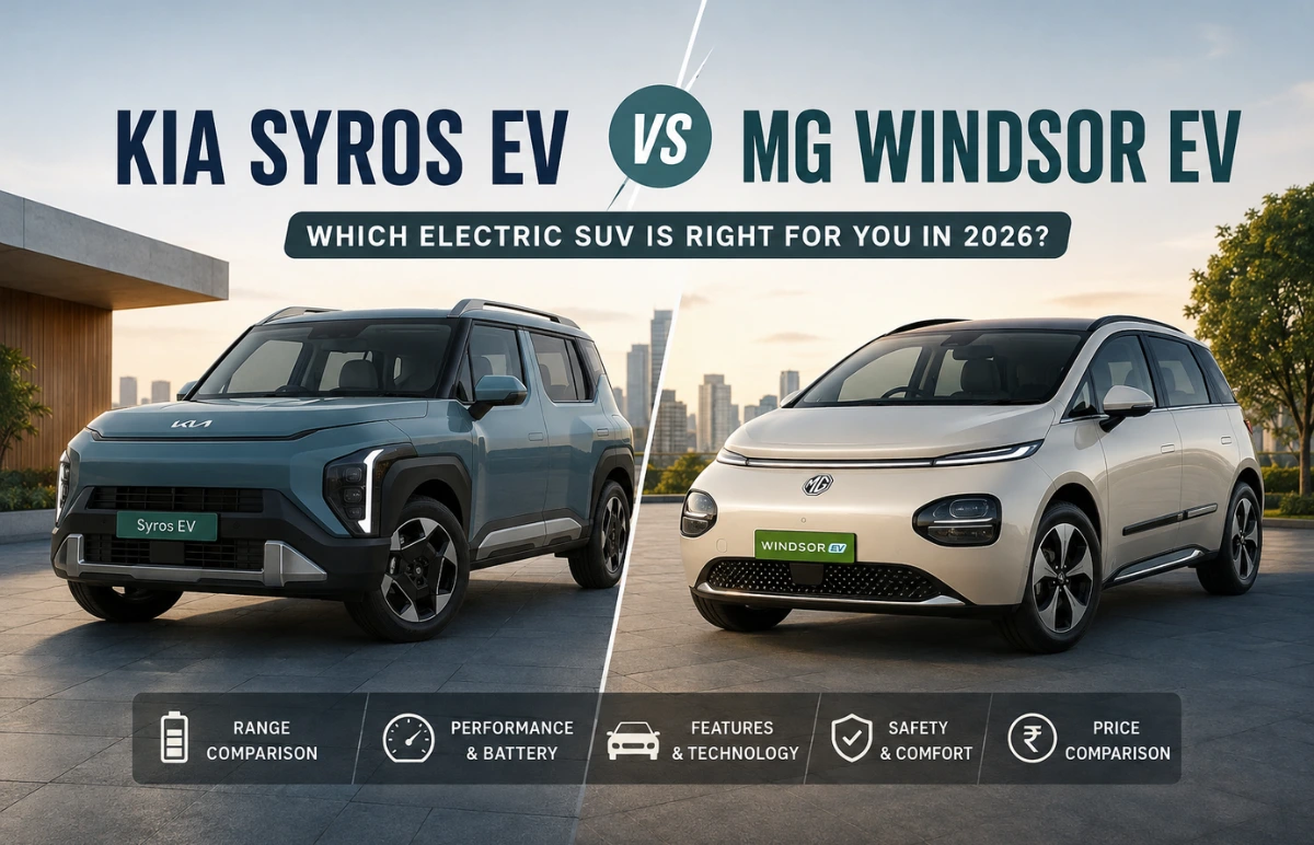 Kia Syros EV vs MG Windsor EV: Which Electric SUV Should You Buy in 2026?