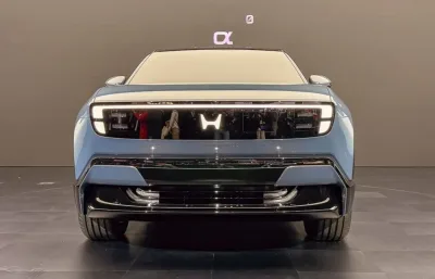The concept of the Honda 0 α electric SUV, aimed at the Indian market, has been unveiled.