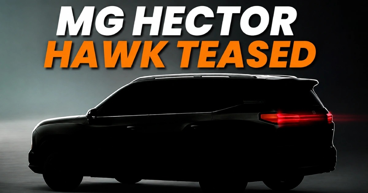 The MG Hector Tomahawk EV has been teased once more ahead of its official reveal on August 26