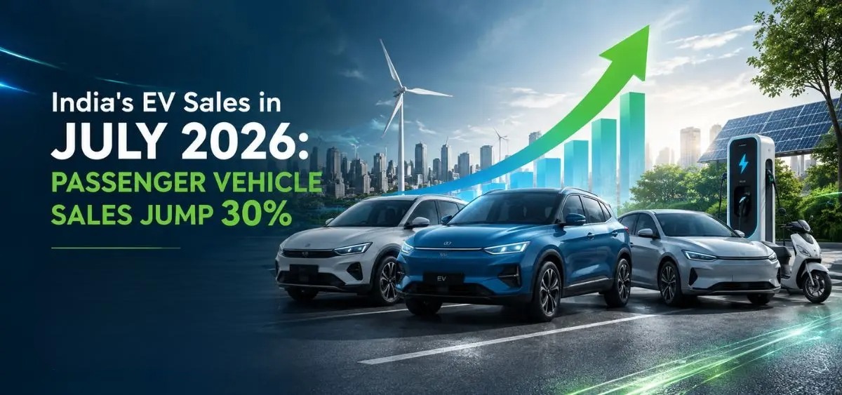 July 2026 EV Sales: Monthly volumes have crossed the 30,000-unit mark for the second time.