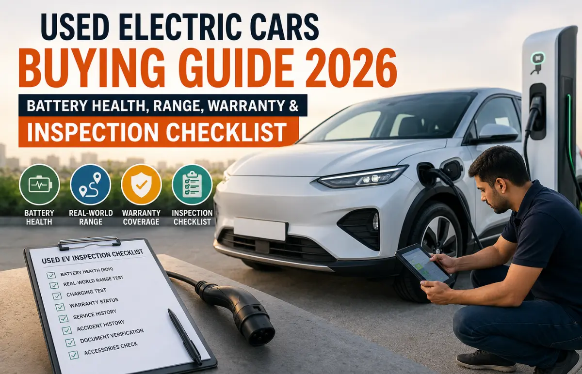 Used Electric Cars Buying Guide 2026: Battery Health, Range, Warranty and Inspection Checklist