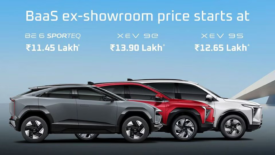 The Mahindra XEV 9e and XEV 9S are now offered with Battery as a Service (BaaS).