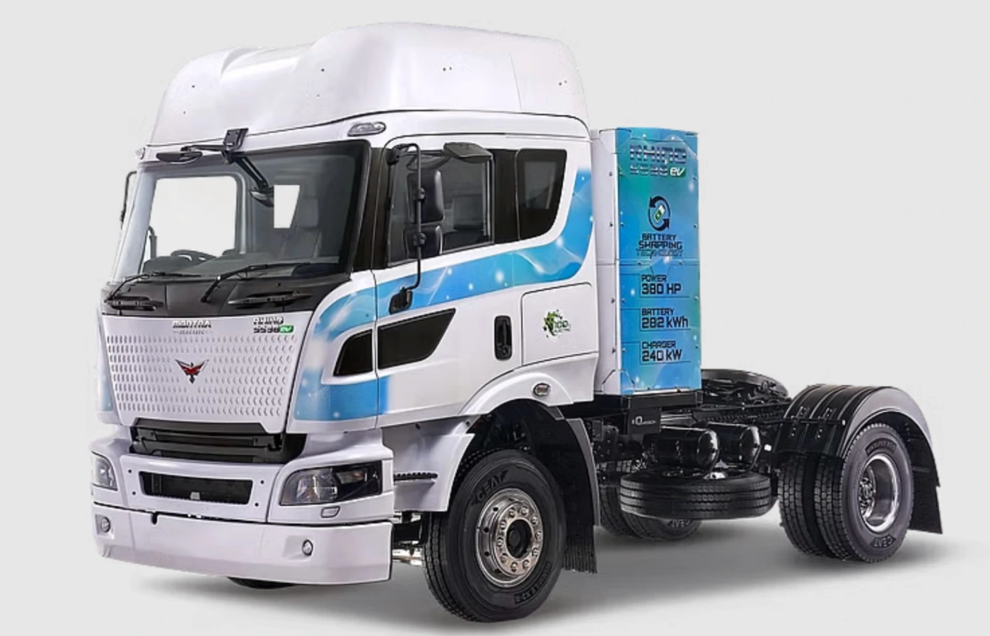 The Rhino 5538 EV 4*2 TT, a new e-truck from Montra Electric, has been launched alongside the inauguration of a battery assembly facility.
