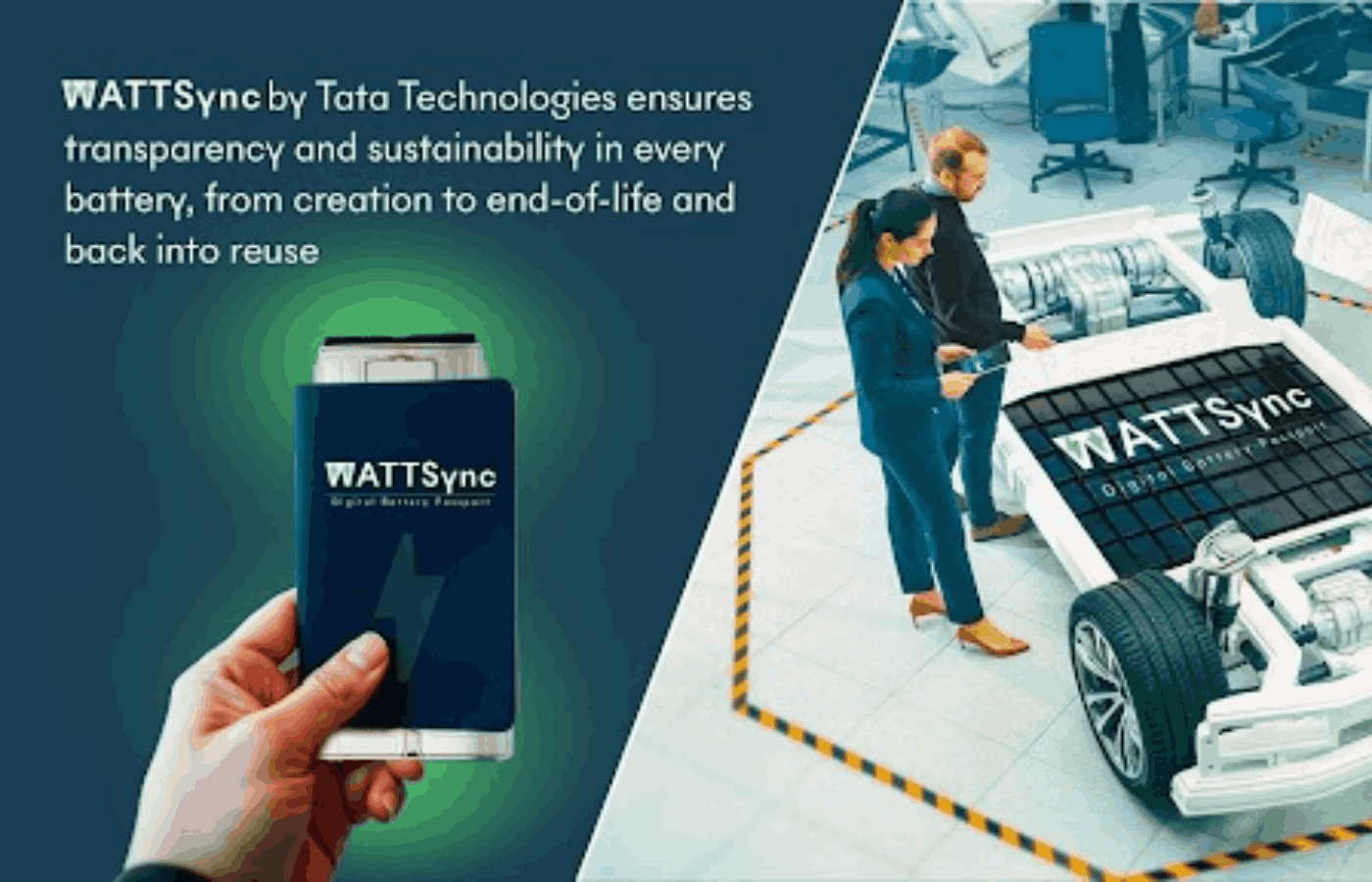 Tata Technologies introduces the WATTSync Platform for India's Battery Aadhar Framework.